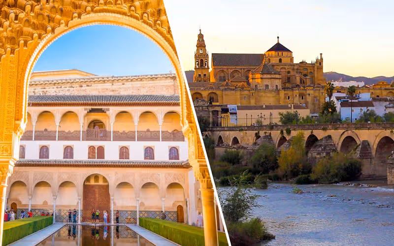 Combo: Hop-On Hop-Off Tour of Granada + Alhambra & Nasrid Palaces Tickets